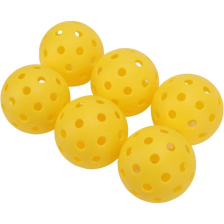 Plast Pickleball, Presis Boring Innendørs Trenings Floorball Spesial Sammenføynings Sveiseteknologi Gul Stabil Flyrute Maksimal Sprett for Innendørs