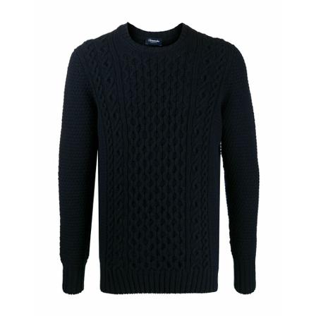 Drumohr Crew-Neck Sweater Blå, Herre