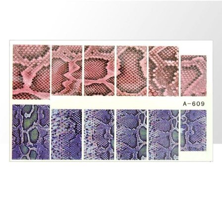 Vattendekaler - Ormskinn - A609 - För naglar