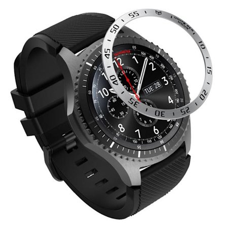Samsung Gear S3 Frontier cool metal watch Ramme - Sølv / Sort