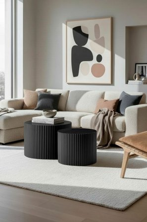 Homeroom Collection - Estrid Sohvapöytä - Musta - Sohvapöydät - - Homeroom