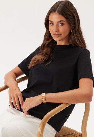 SELECTED FEMME Slfessentail Boxy Tee Black Tøj