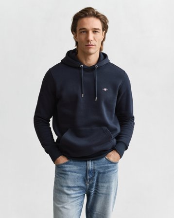 GANT Herren Hoodie (L) Marineblau