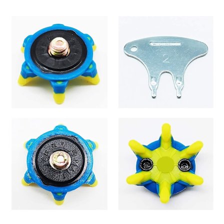 28 stk. 1/4 tomme metalskrue Golfsko Spikes Udskiftninger Skrue Golf Cleats Udskiftning Golfsko Spikes Skrue Nem Installation Til Golfsko Al