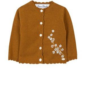 Tartine et Chocolat Embroidered Cardigan Ochre 2 Years - Jumpers and knitwear - 2 years - Brown