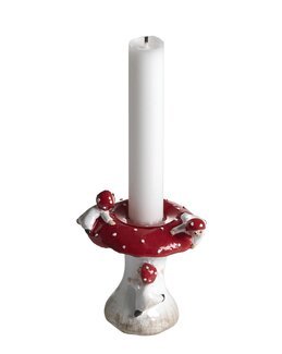 Ljusstake Svamp Röd - Nääsgränsgården