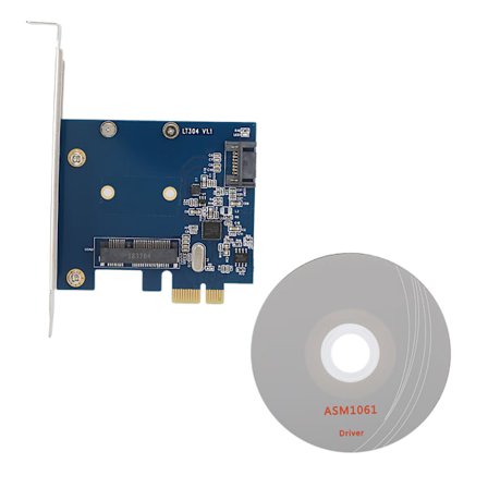 Desktop PCI-E til MSATA+SATA3.0 Udvidelseskort Adapter SSD Solid State Drive Riser Card