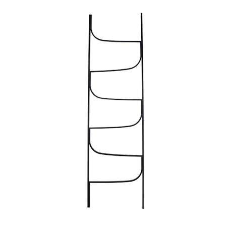 Metalliset koristetikkaat, mustat, 54x180 cm