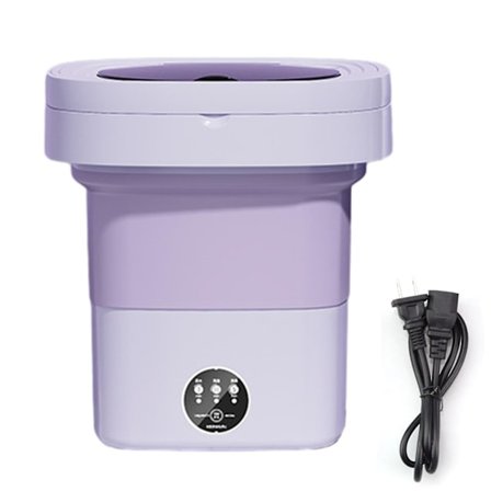 11L Vikbar Tvättmaskin med Centrifug, Blått Ljus Sterilisering Tvättmaskin för Underkläder Babykläder