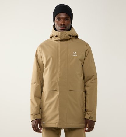 Haglöfs Salix Proof Mimic II Parka Men Oak Brown - L