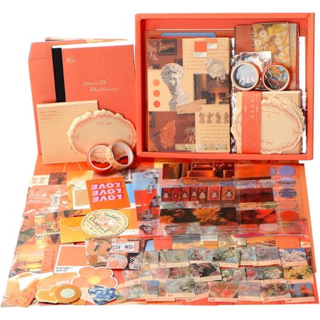 Scrapbooking Materialer Kit, Scrapbooking Kit, Vintage Scrapbook Tilbehørssæt, Journaling Kit, Scrapbook Klistermærker DIY Fotoalbum Scrapbook