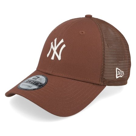 New Era - MLB Brun trucker Kasket - New York Yankees Homefield 9FORTY Brown/White Trucker @ Hatstore