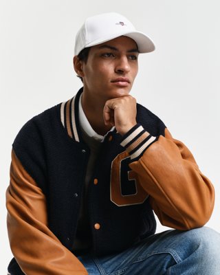 GANT - Caps med shield-logo til herre white