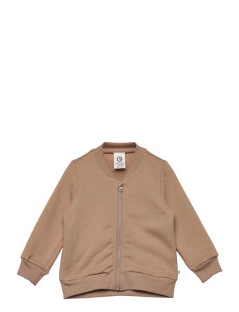 Sweat Zip Jacket Baby Svetari Collegepaita Beige Müsli By Green Cotton