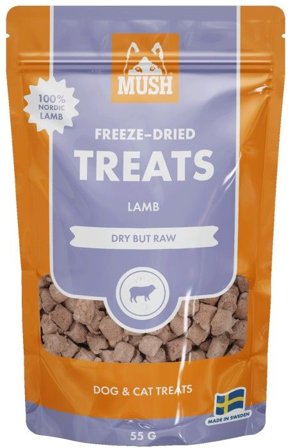 MUSH Treats Frystorkat Lamm 55 g