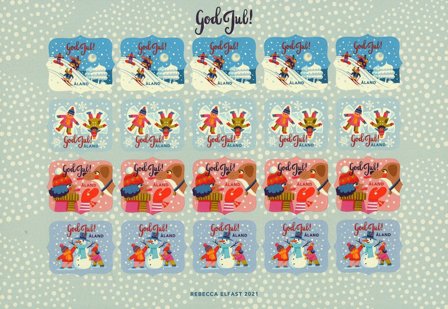 Åland - Juleark 2021 - Juleark 2021 - Selvklæbende