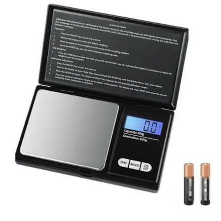 200g x 0,01g digitaalinen taskuvaaka taustavalaistulla LCD-näytöllä, pieni mini digitaalinen taskuvaaka keittiön koruille ja yrteille (yleinen)