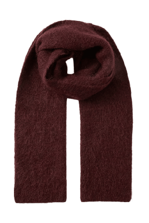 Wera Halsduk i ull- och mohairmix BARBRO Halsdukar & scarves Röd ONESIZE