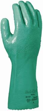 Ansell Solknit 39-124 Handske Kemskydd, Nitril, grön 8, Arbetskläder