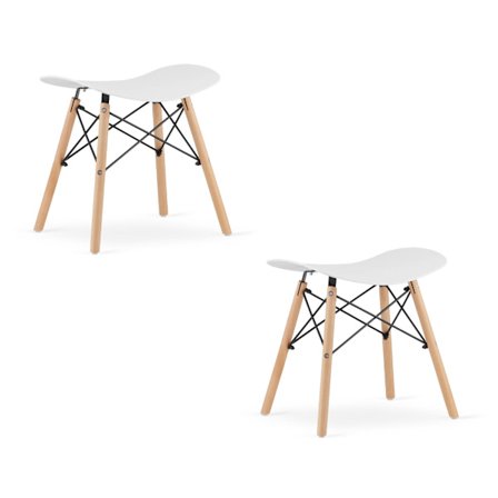 Valora CORFU Pall Vit Ergonomisk Design för Kök x2