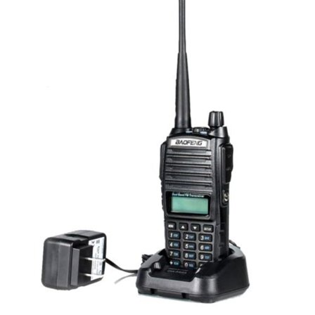 UV-82 äkta 8W Walkie talkie dubbelband VHF / UHF tvåvägsradio t