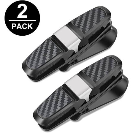 Brilleholder bil solskjerm brilleholder bil brilleholder 180° roterbar solbrilleholder med kartkortklemme