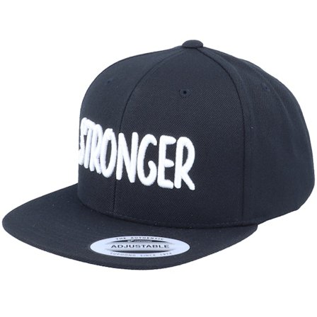 Kiddo Cap - Nero snapback Cappellino - Kids Stronger 3D Black Snapback @ Hatstore