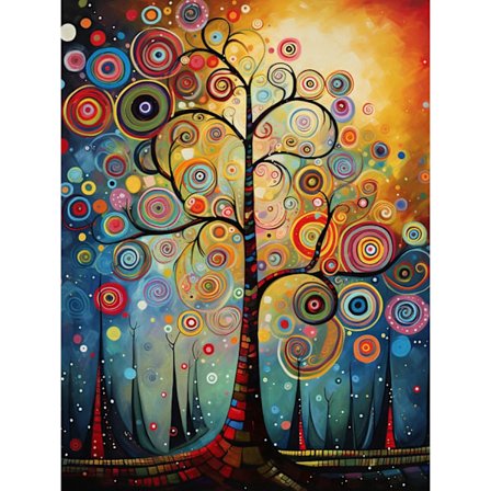 Fantasy Tree Diamant Maleri Sæt - 5D DIY Fuld Bor Hjem Dekoration Håndværk