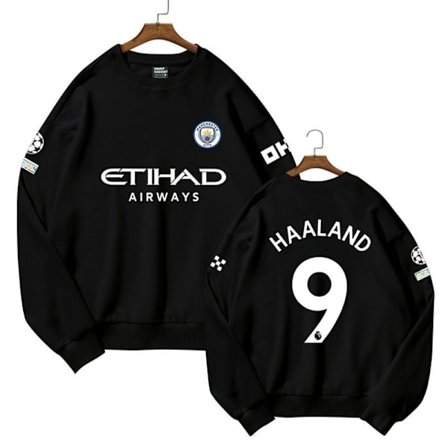Manchester City fotballtrøye genser for barn NO.9 Haaland 130