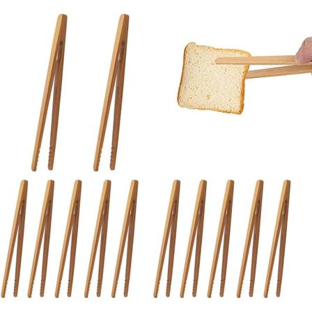 10 kpl bambupihdit puinen leipäpihdit keittiöpihdit leivontaan,