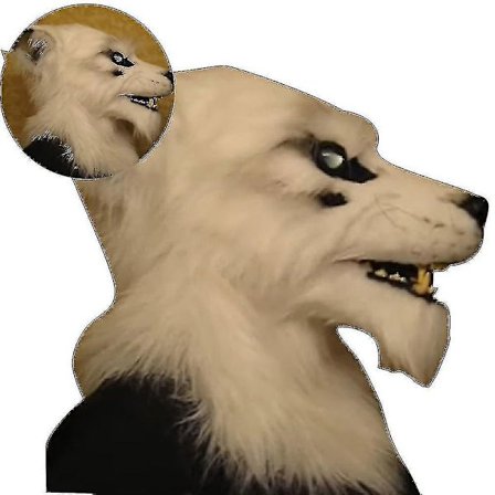 Susien naamio Wolfman lateksi naamio ihmissusi päällinen naamio Halloween-juhliin Kettu Leijonan naamio Jnnjv