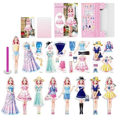 Kannettavat Magneettiset Pukeutumisprinsessa Paperinuket Luoville Lapsille (FMY)