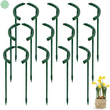 (14 * 14cm) 15 stk. Plante Støttepinde Halvrunde Plante Støttepinde Pl