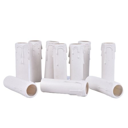 10 stk. Lysestageholder Lysestagefod HVID