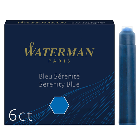 Waterman Reservoarpatron 6-pack Intense Black