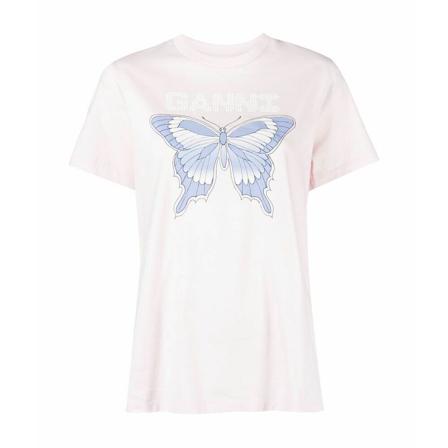 Ganni T-Shirts lila, Dam, Dam, Storlek: S