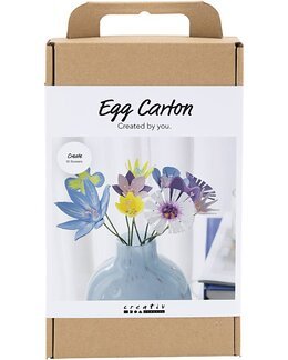 Pysselset Kreativ Blommor av Äggkartong