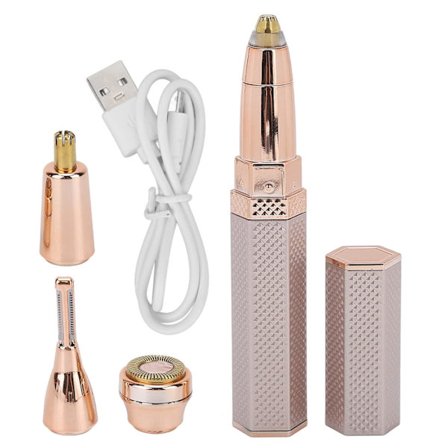 4 i 1 Elektrisk Øyenbrynsklipper Kvinne Ansiktsbarbering Øyenbrynshårfjerner Vanntett Lett Kroppspleieutstyr