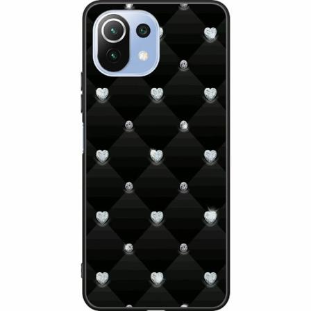 Xiaomi Mi 11 Lite Svart Skal Bling Heart