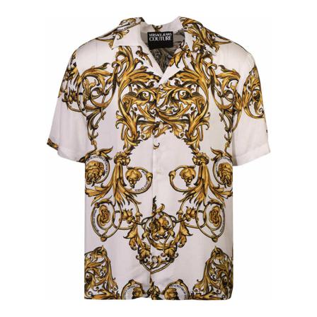 Versace Jeans Couture Short Sleeve Shirts Hvid, Herre