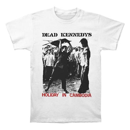 Dead Kennedys-Holiday In Cambodia Vit T-shirt L