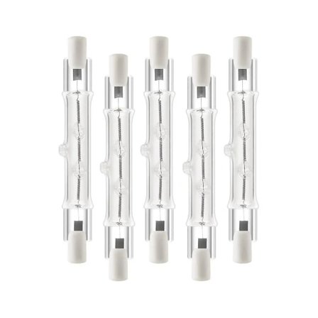 5-pak R7s 118mm 300w 230v, r7s halogen lineært lys