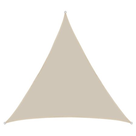 Trekant Solsejl Vandtæt Stræklærred UV-beskyttelse Vandtæt Stof Vejrbestandigt Hurtigtørrende til Haver Parker Plæner, 2,4 x 2,4