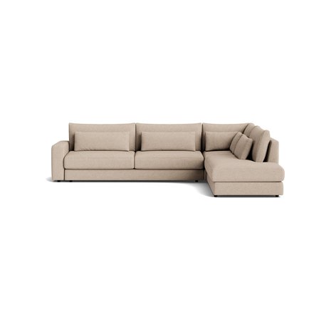 Sevilla hjørnesofa, højrevendt - Loop Beige - 325x240x85 - Sofa, hjørnesofa