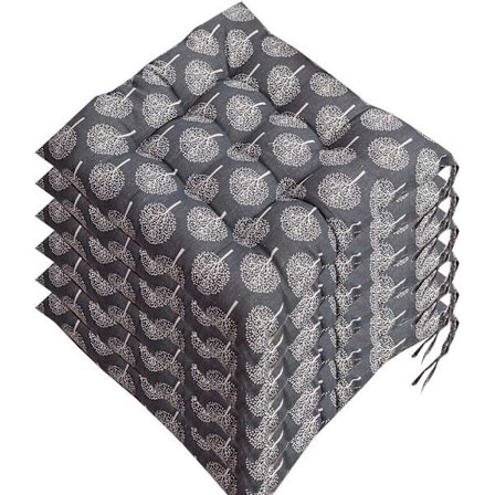 Sett med 6 stolpute 40x40, dekorativ pute pute stol pute