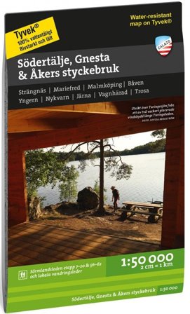 Calazo Södertälje Gnesta Åkers styckebruk 1:50 000