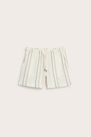 Newbie | Randiga vävda shorts Offwhite 92 | Barn
