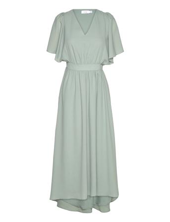 Vimirage 2/4 V-Neck Ankle Dress/Bm/Dc Blue Vila