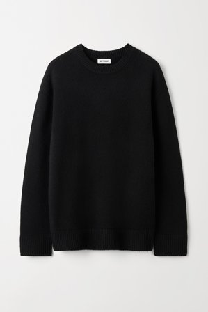 Soft Goat - Men's Relaxed Fit - Men cashmere sweater - S - Black