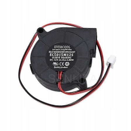 Original Evercool Ec5015m12s Dc 12v 0.15a 50x50x15mm 2-leder kjølevifte